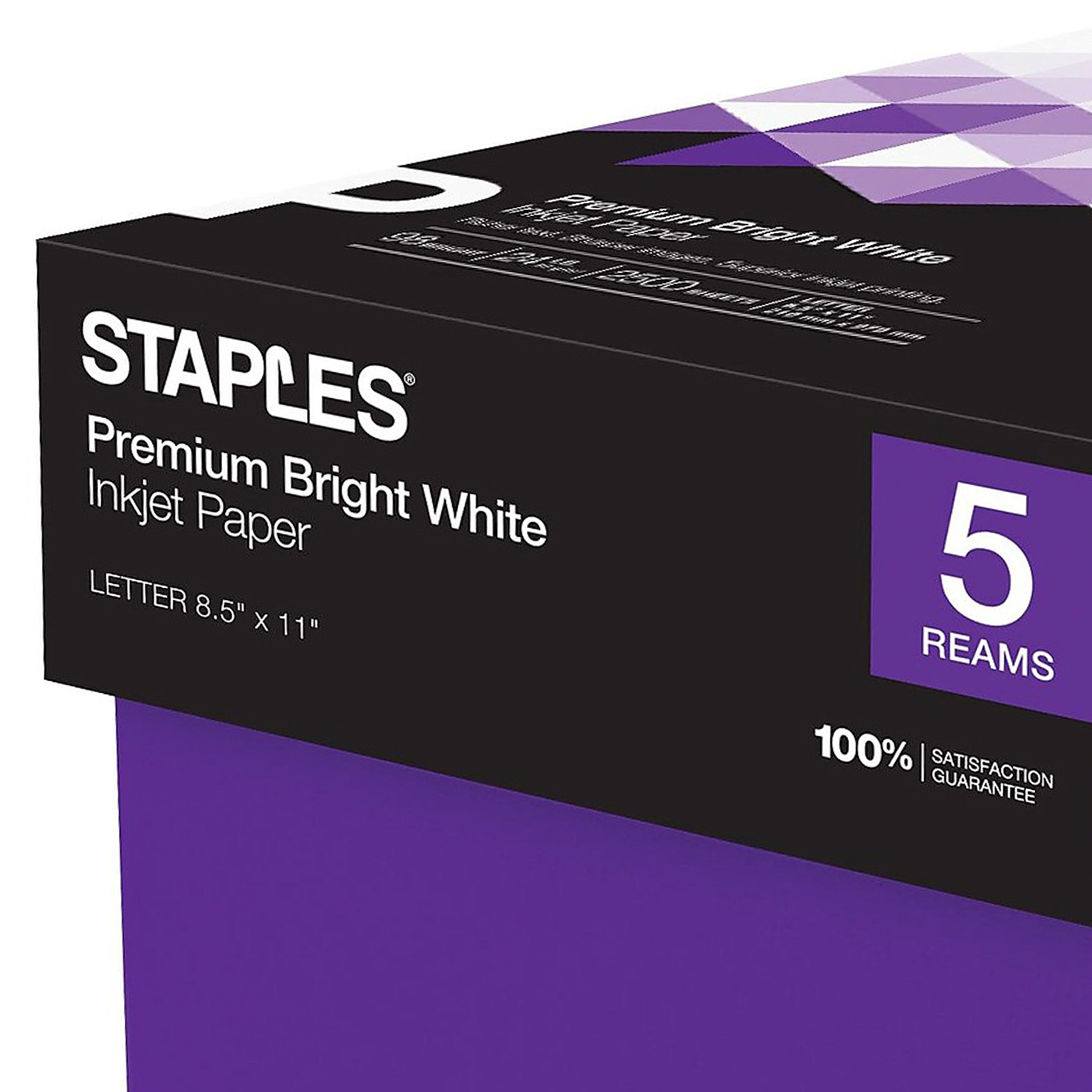 Staples Premium 8,5" x 11" Mehrzweckpapier 24 Pfund 98B 500/RM 5 RM/CT 733330 - Bild 3 von 6