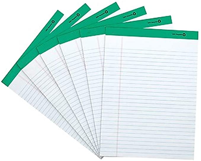 MyOfficeInnovations Notepads 8.5" x 11.75" Wide White 50 Sh./Pad 12 Pads/PK - Picture 2 of 8