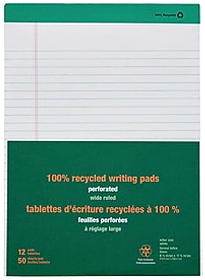 MyOfficeInnovations Notepads 8.5" x 11.75" Wide White 50 Sh./Pad 12 Pads/PK - Picture 3 of 8