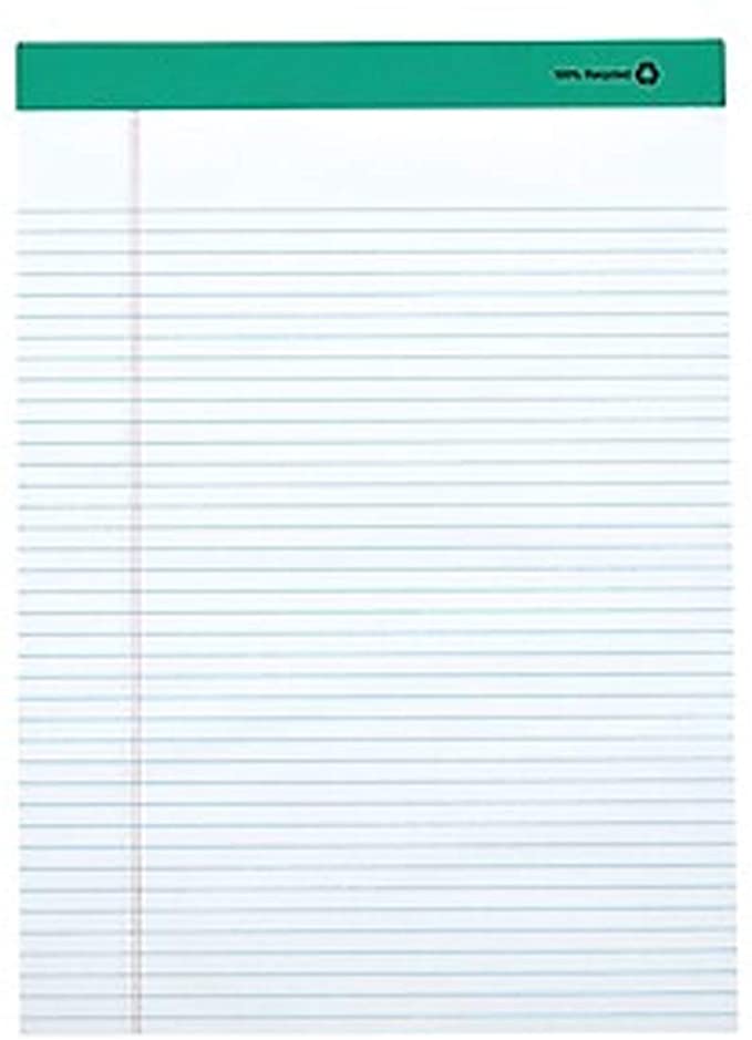 MyOfficeInnovations Notizblöcke 8,5" x 11,75" schmal weiß 50 Sh./Pad 12 Blöcke/PK - Bild 1 von 8