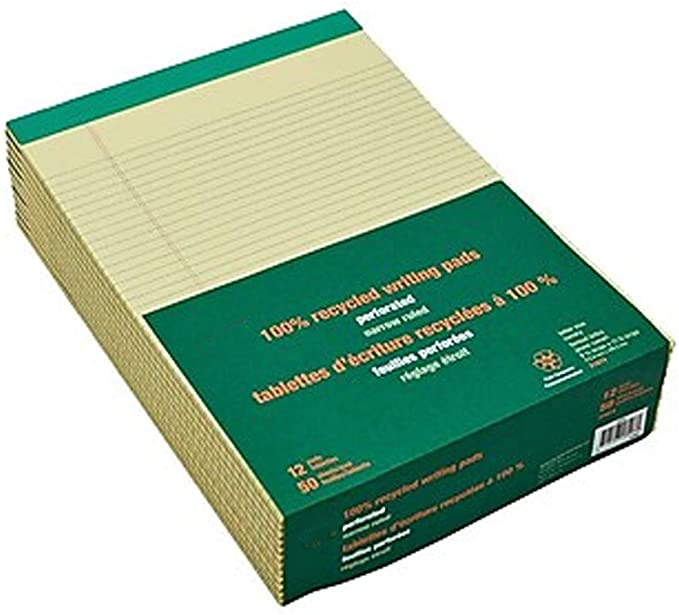 MyOfficeInnovations Notizblöcke 8,5" x 11,75" schmal gelb 50 Sh./Pad 12 Blöcke/PK - Bild 2 von 8